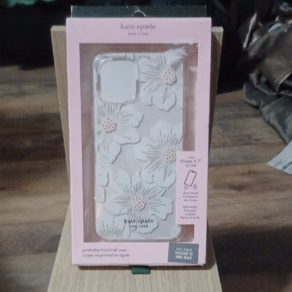 New Never Used , kate spade White Floral iPhone 12 Pro Max Case